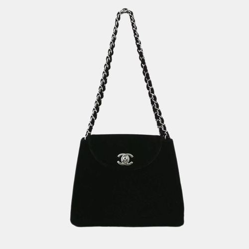 Chanel Black Velvet Chain Handbag - Chanel - Modalova