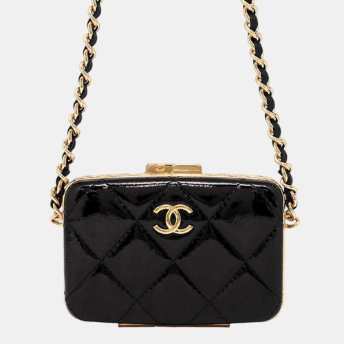 Chanel Black Enamel Matelasse ChainPochette bag - Chanel - Modalova