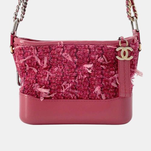 Chanel Pink Tweed Leather Gabriel de Hobo bag Size Small - Chanel - Modalova