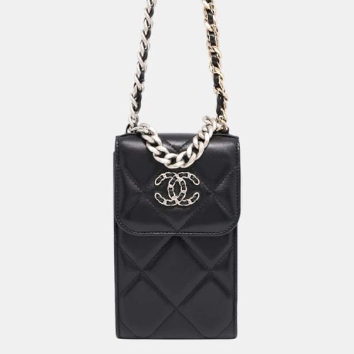 Chanel Black Lambskin Chanel19 Phone Case Chain Shoulder bag - Chanel - Modalova