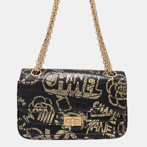 Chanel Black/Gold Embossed Leather 2.55 Chain Shoulder bag - Chanel - Modalova