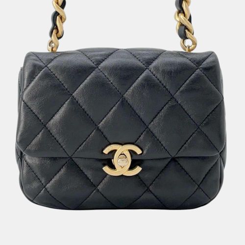 Chanel Black Lambskin Size Mini Flap Bag - Chanel - Modalova