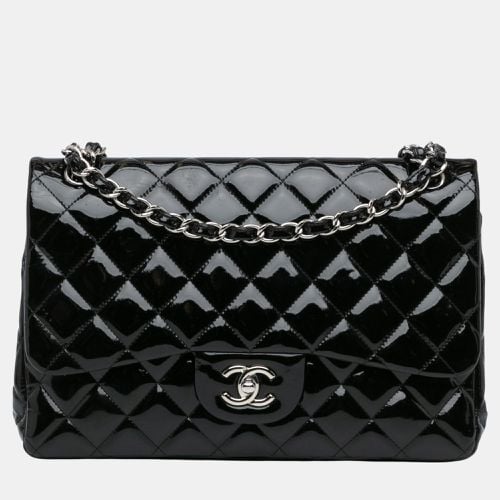 Chanel Black Jumbo Classic Patent Double Flap - Chanel - Modalova