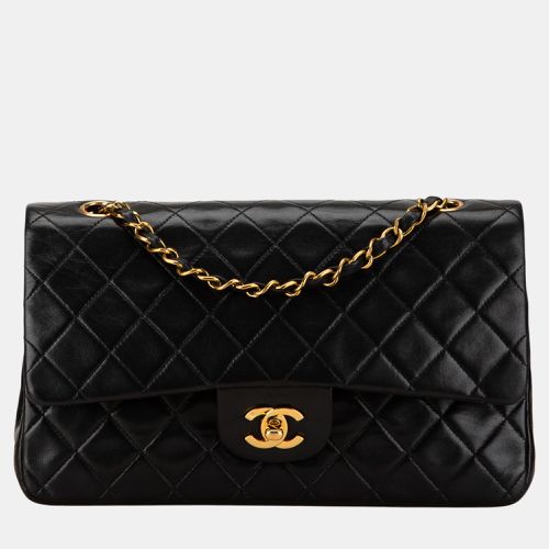 Chanel Black Medium Classic Lambskin Double Flap - Chanel - Modalova