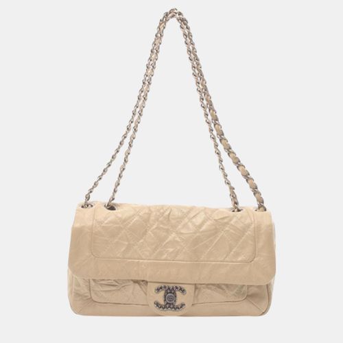 Chanel Beige/Brown Aged Calfskin Coco Rider Flap - Chanel - Modalova