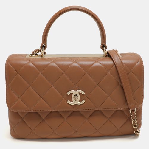 Chanel Brown Quilted Leather Medium Trendy CC Bag - Chanel - Modalova