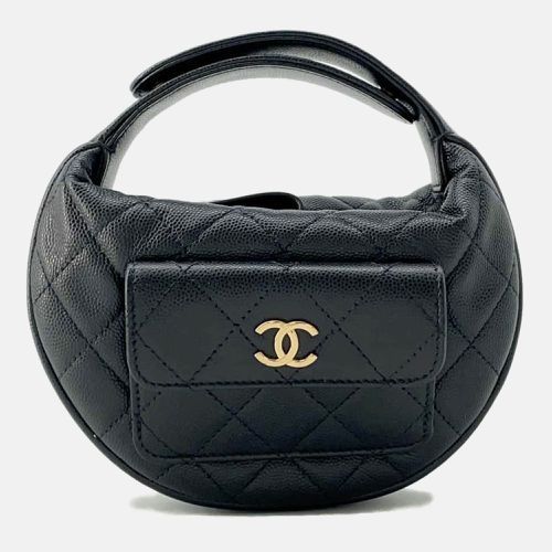 Chanel Black Caviar Leather Mini Handbag - Chanel - Modalova