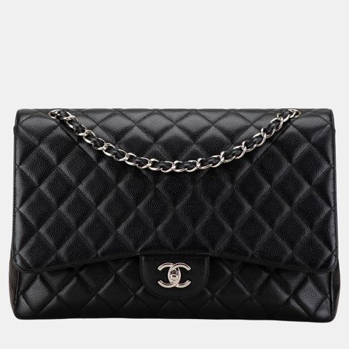 Chanel Black Maxi Classic Caviar Single Flap - Chanel - Modalova