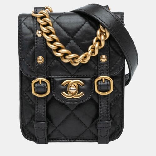 Chanel Black Mini Aged Calfskin City School Flap - Chanel - Modalova