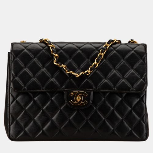 Chanel Black Jumbo Classic Lambskin Single Flap - Chanel - Modalova