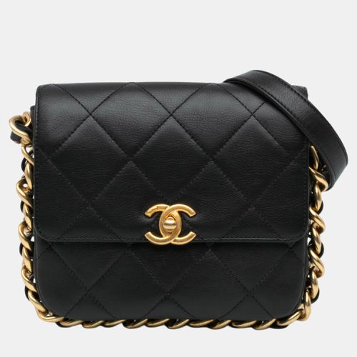 Chanel Black Small Quilted Calfskin Framing Chain Flap - Chanel - Modalova