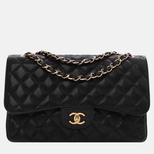 Chanel Black Jumbo Classic Caviar Double Flap - Chanel - Modalova