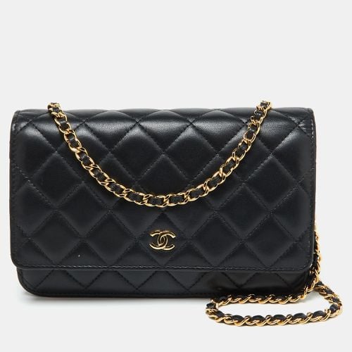 Chanel Black Quilted Leather CC Classic Wallet On Chain - Chanel - Modalova