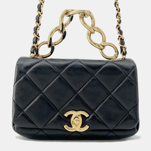 Matelasse Coco Mark Lambskin Chain Shoulder Bag - Chanel - Modalova