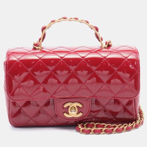 Chanel Red Patent Leather Matelasse Shoulder Bag - Chanel - Modalova