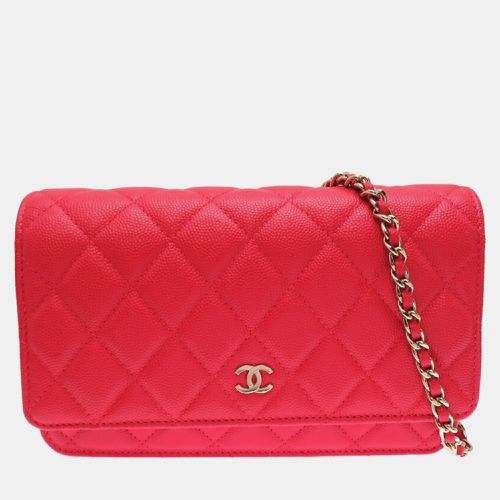 Caviar Skin Seal Matelasse Chain Wallet Shoulder Bag - Chanel - Modalova