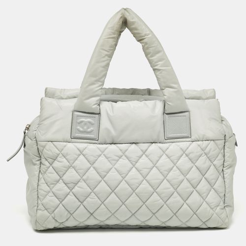 Chanel Mint Green Quilted Coated Nylon Coco Cocoon Tote - Chanel - Modalova