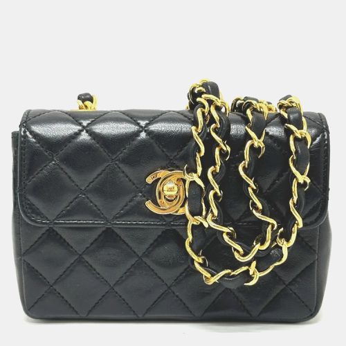 Chanel Lambskin Black Matelasse Chain Shoulder Bag - Chanel - Modalova