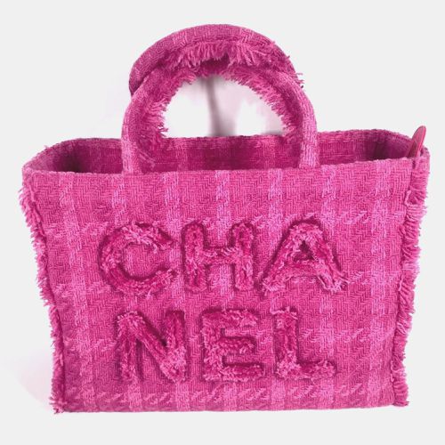 Chanel Tweed Pink Large Tote Bag - Chanel - Modalova