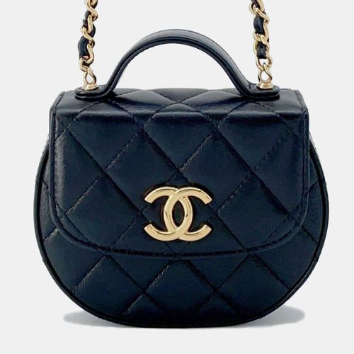 Lambskin Coco Mark Matelasse Clutch Shoulder Bag - Chanel - Modalova