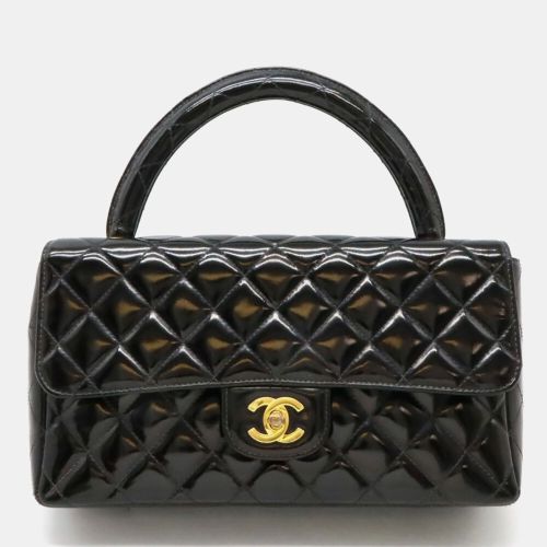 Chanel Patent Leather Black Matelasse Handbag - Chanel - Modalova