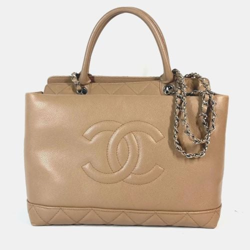 Caviar Skin CC Coco Mark Tote Bag - Chanel - Modalova