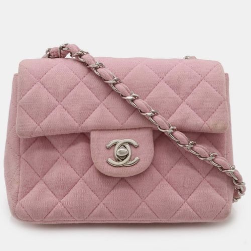 Cotton Jersey Matelasse Coco Mark Chain Shoulder Bag - Chanel - Modalova