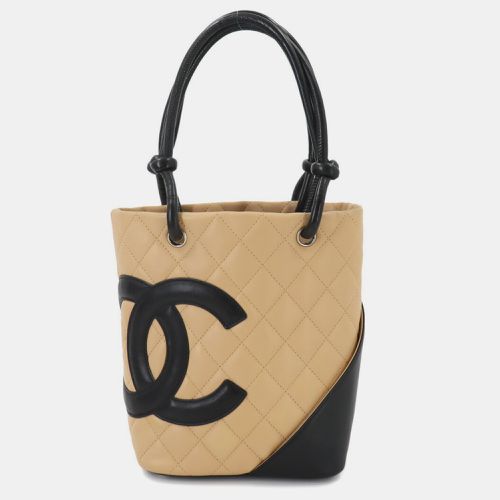 Leather Black Cambon Line Small Tote Bag - Chanel - Modalova