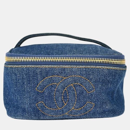 Chanel Blue Denim Vanity Handbag - Chanel - Modalova