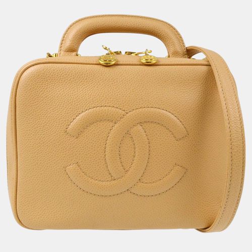 Chanel Beige Calfskin Vanity Handbag - Chanel - Modalova