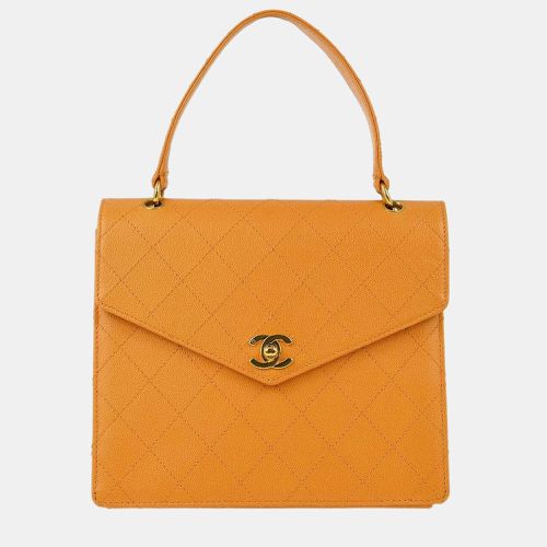 Chanel Orange Calfskin Handbag - Chanel - Modalova