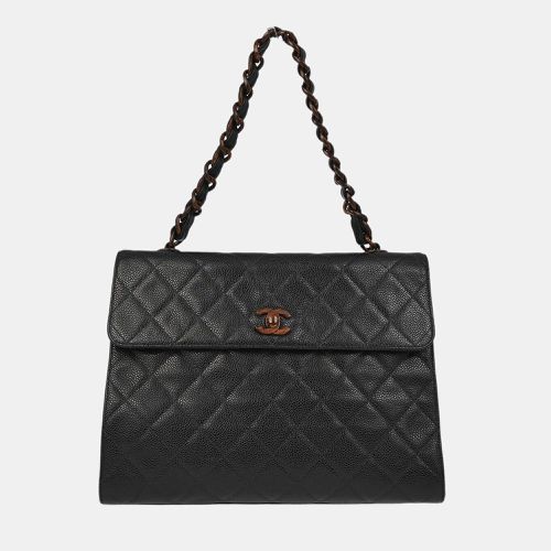 Calfskin Straight Flap Chain Handbag - Chanel - Modalova