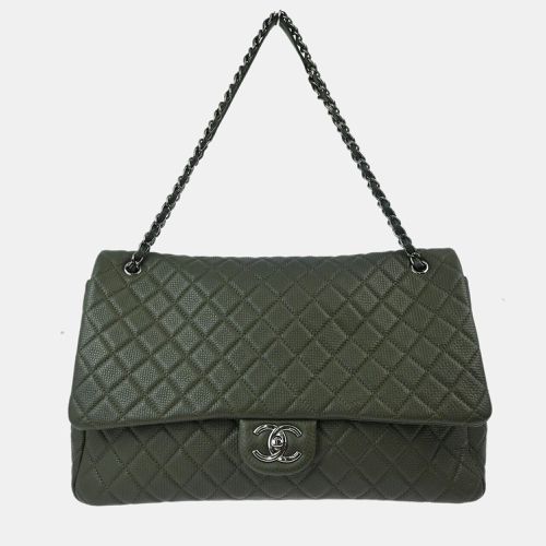 Gray Calfskin Xxl Single Flap Shoulder Bag - Chanel - Modalova