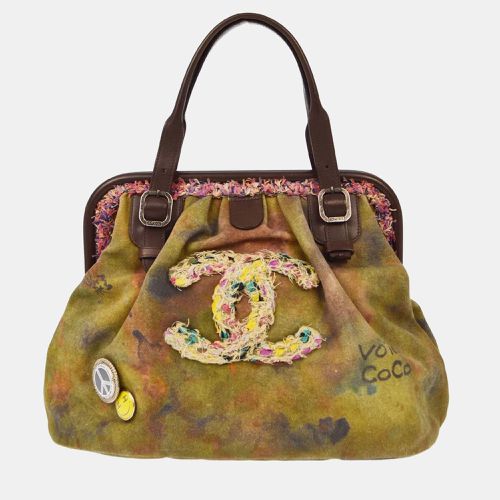 Khaki Canvas Graffiti On The Pavement Tote Handbag - Chanel - Modalova