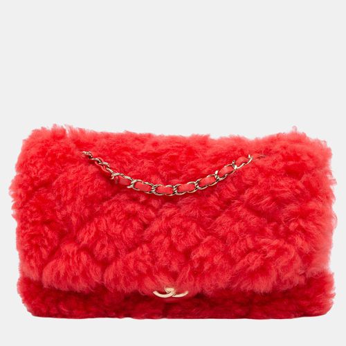 Chanel CC Faux Fur and Quilted Lambskin Single Flap - Chanel - Modalova