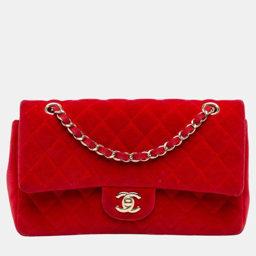 Medium Classic Velvet Double Flap - Chanel - Modalova