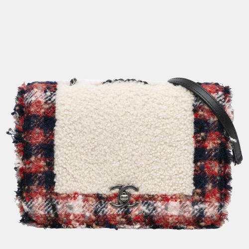 Chanel CC Tweed and Shearling Single Flap - Chanel - Modalova