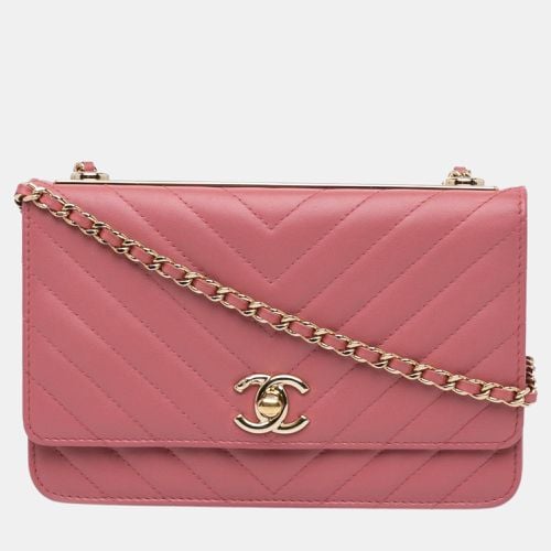 Chanel Chevron Quilted Lambskin Trendy CC Wallet on Chain - Chanel - Modalova