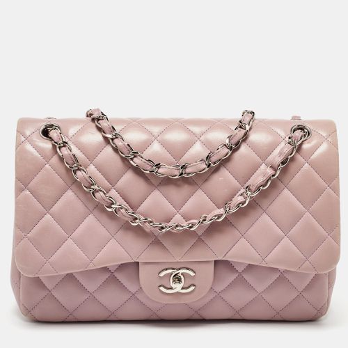 Chanel Lilac Quilted Leather Jumbo Classic Double Flap Bag - Chanel - Modalova