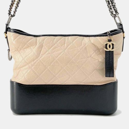 Chanel Beige/Black Calf Leather Gabriel De Chanel Hobo bag - Chanel - Modalova