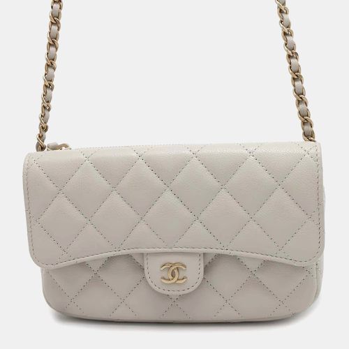 Gray Caviar Leather Matelasse Flap Chain shoulder bag - Chanel - Modalova