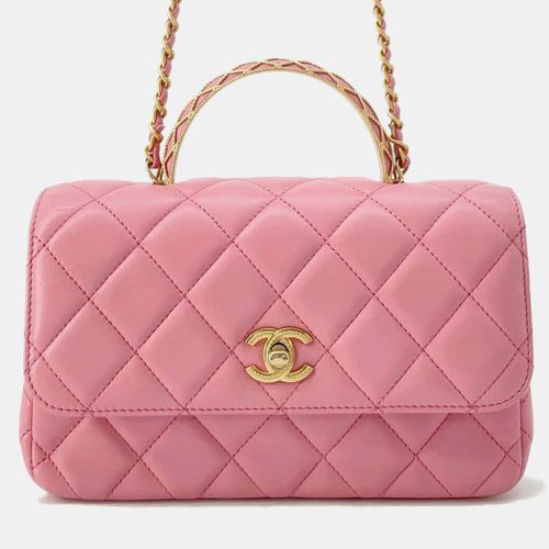 Lambskin Matelasse Lambskin Top Handle Bag - Chanel - Modalova