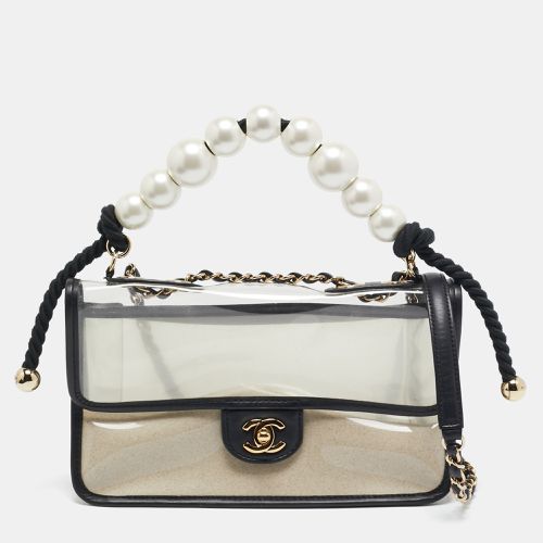 Chanel Transparent/Black PVC and Leather Sand By The Sea Flap Bag - Chanel - Modalova