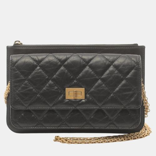 Chanel Black Leather 2.55 Matelasse Shoulder Bag - Chanel - Modalova