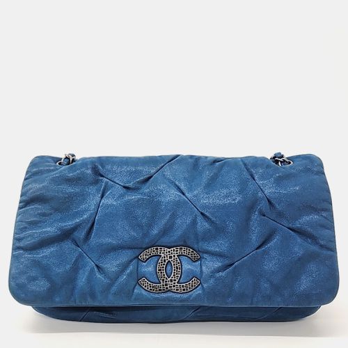 Chanel Blue Leather Chain Shoulder Bag - Chanel - Modalova