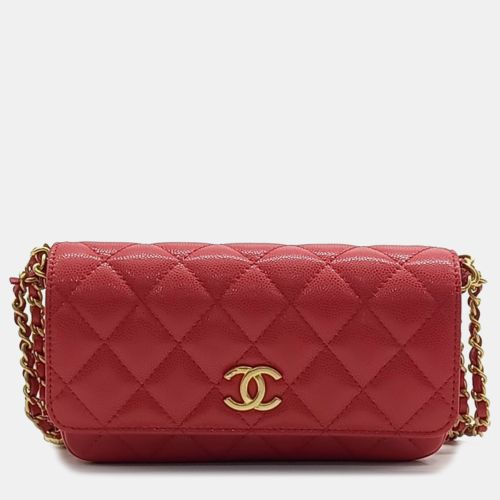 Caviar Double Chain Crossbody Bag - Chanel - Modalova