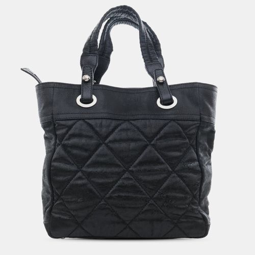 Chanel Black Coated Canvas Chanel Small Paris-Biarritz Tote Bag - Chanel - Modalova