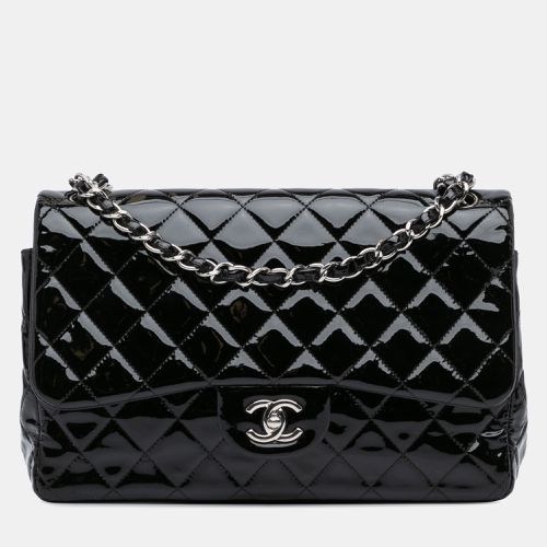 Chanel Black Leather Chanel Jumbo Classic Patent Double Flap - Chanel - Modalova