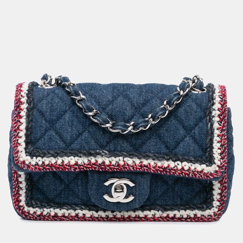 Chanel Blue Denim and Tweed Chanel Mini Rectangular Classic Denim Tweed Framed Single Flap - Chanel - Modalova