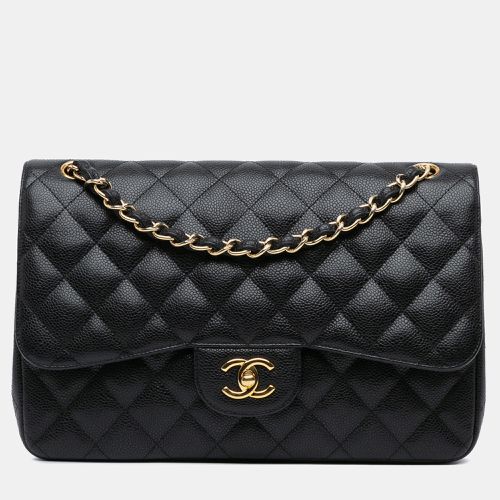 Chanel Black Caviar Leather Jumbo Classic Caviar Double Flap - Chanel - Modalova